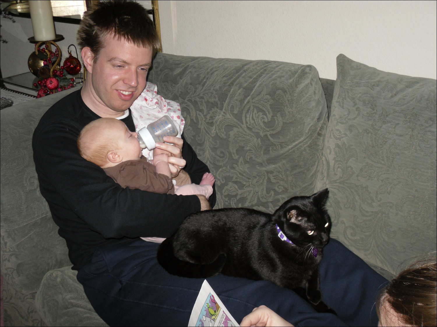 Nate with Gioia and Shadow
